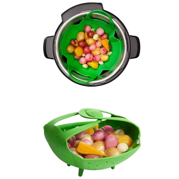 OXO SoftWorks Silicone Steamer Pressure Cooker Basket Heat Safe Silicone NWT - Picture 4 of 13